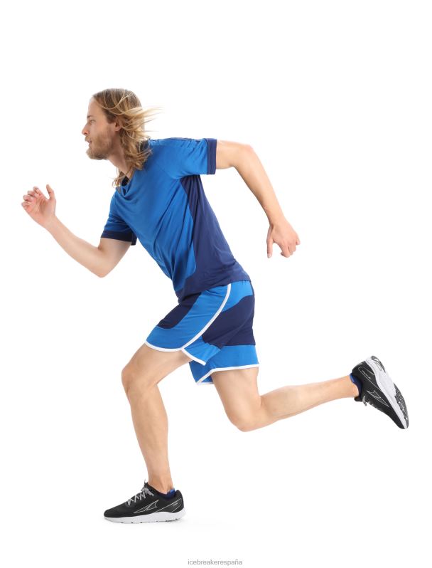 Icebreaker hombres shorts de punto de merino 0V2J0399 ropa azul marino real/lazurita