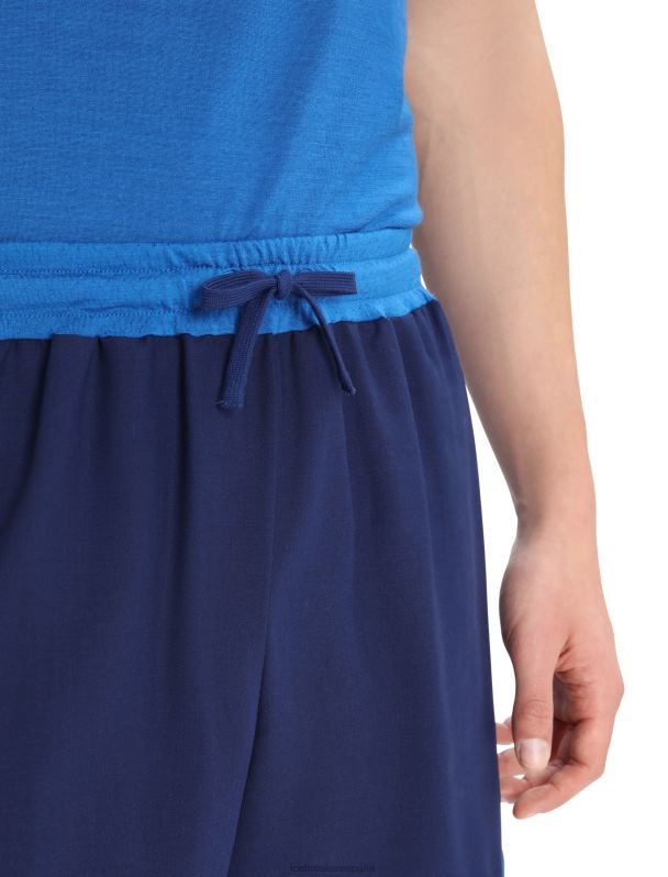 Icebreaker hombres shorts de punto de merino 0V2J0399 ropa azul marino real/lazurita