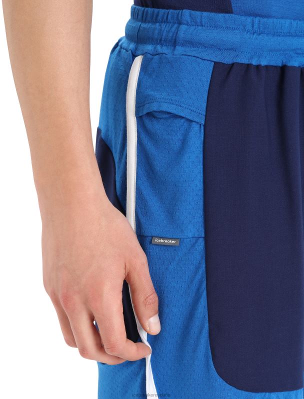 Icebreaker hombres shorts de punto de merino 0V2J0399 ropa azul marino real/lazurita