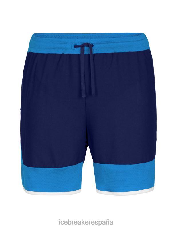 Icebreaker hombres shorts de punto de merino 0V2J0399 ropa azul marino real/lazurita