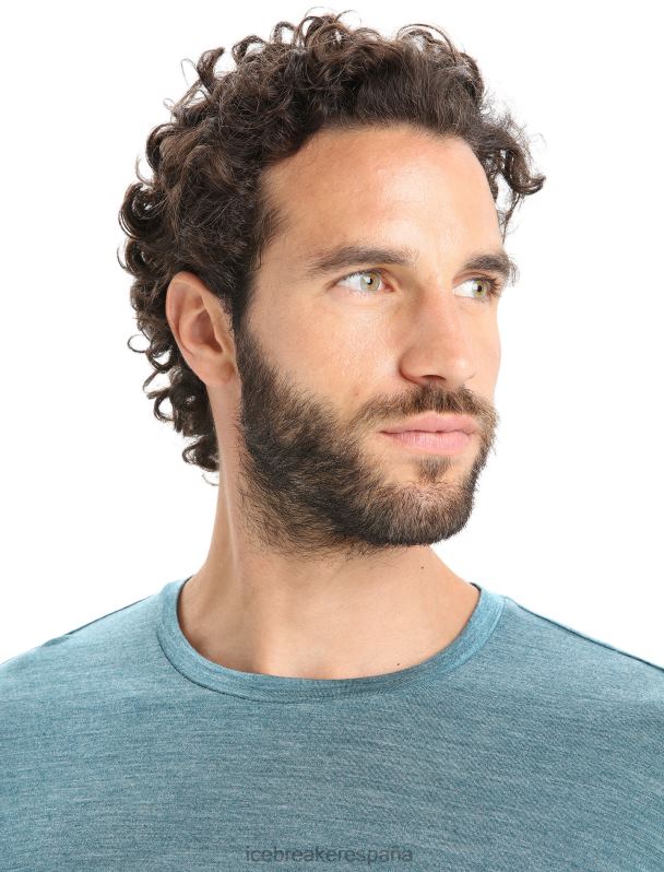 Icebreaker hombres camiseta manga larga merino esfera ii 0V2J0188 ropa brezo gloria verde