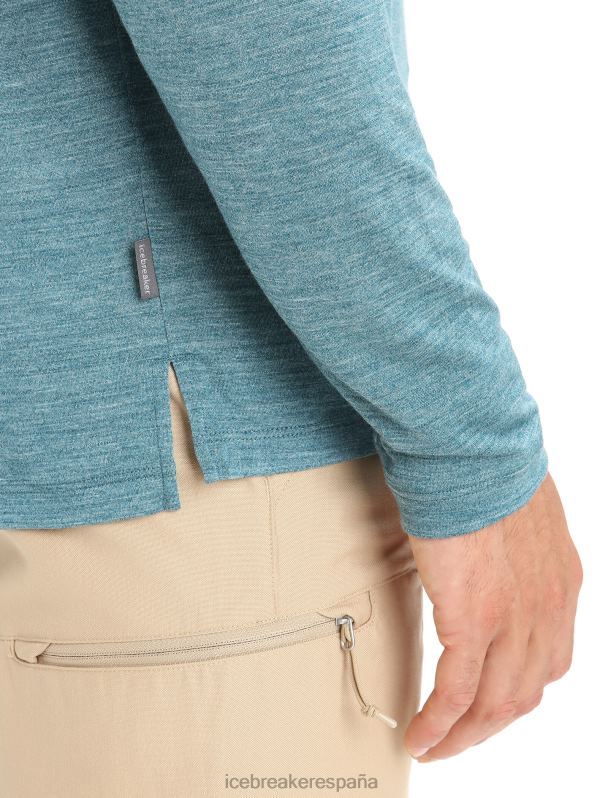 Icebreaker hombres camiseta manga larga merino esfera ii 0V2J0188 ropa brezo gloria verde