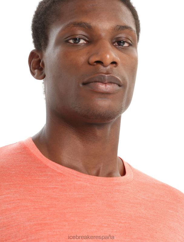 Icebreaker hombres camiseta manga larga merino esfera ii 0V2J0189 ropa brezo tierra vibrante