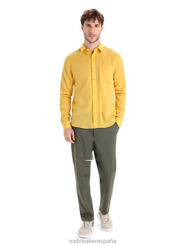 Icebreaker hombres camisa de manga larga merino steveston 0V2J0195 ropa verano