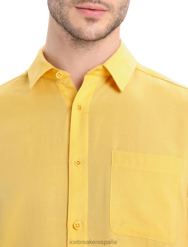 Icebreaker hombres camisa de manga larga merino steveston 0V2J0195 ropa verano