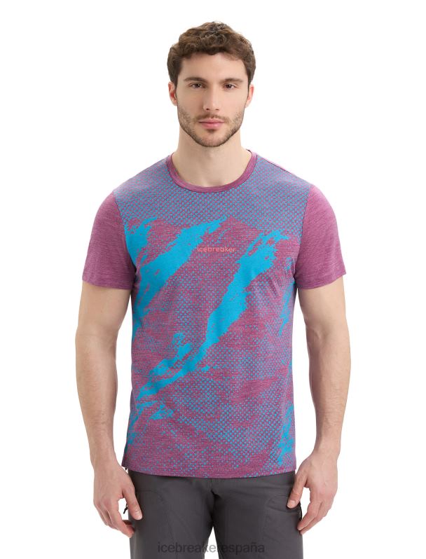Icebreaker hombres Camiseta manga corta Merino Sphere II Trail. 0V2J043 ropa ir brezo de baya