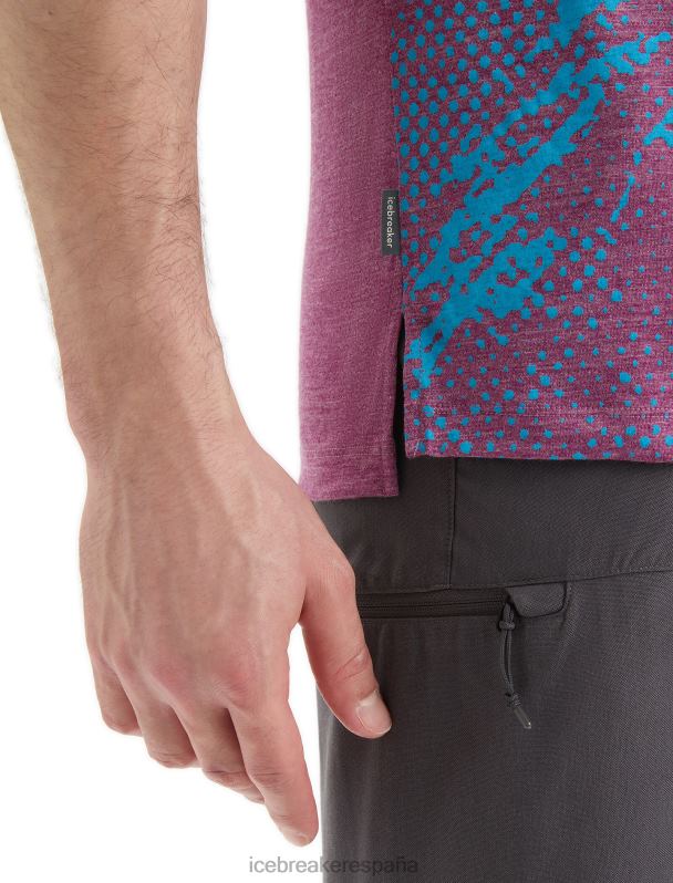 Icebreaker hombres Camiseta manga corta Merino Sphere II Trail. 0V2J043 ropa ir brezo de baya