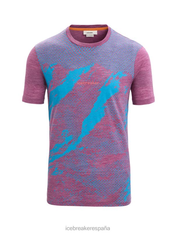 Icebreaker hombres Camiseta manga corta Merino Sphere II Trail. 0V2J043 ropa ir brezo de baya