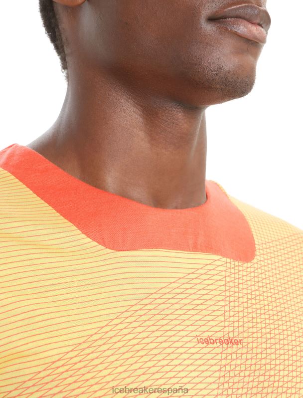 Icebreaker hombres Camiseta manga corta Zoneknit Merino geodésico 0V2J064 ropa verano/tierra vibrante