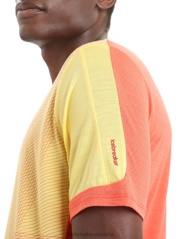 Icebreaker hombres Camiseta manga corta Zoneknit Merino geodésico 0V2J064 ropa verano/tierra vibrante