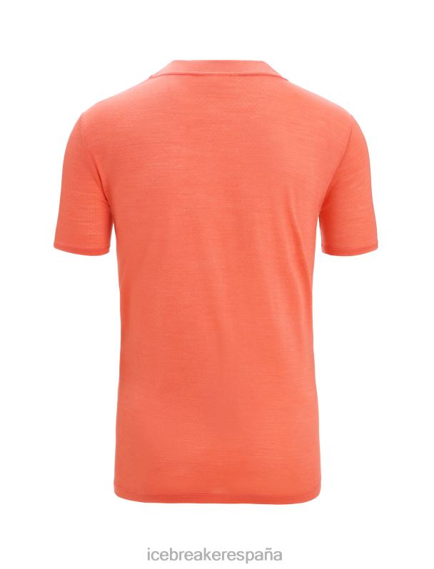 Icebreaker hombres Camiseta manga corta Zoneknit Merino geodésico 0V2J064 ropa verano/tierra vibrante