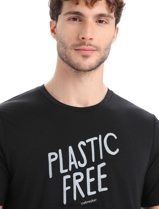 Icebreaker hombres Camiseta merino tech lite ii manga corta natural 0V2J092 ropa negro