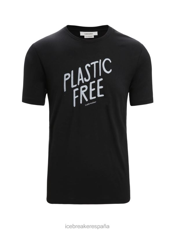 Icebreaker hombres Camiseta merino tech lite ii manga corta natural 0V2J092 ropa negro