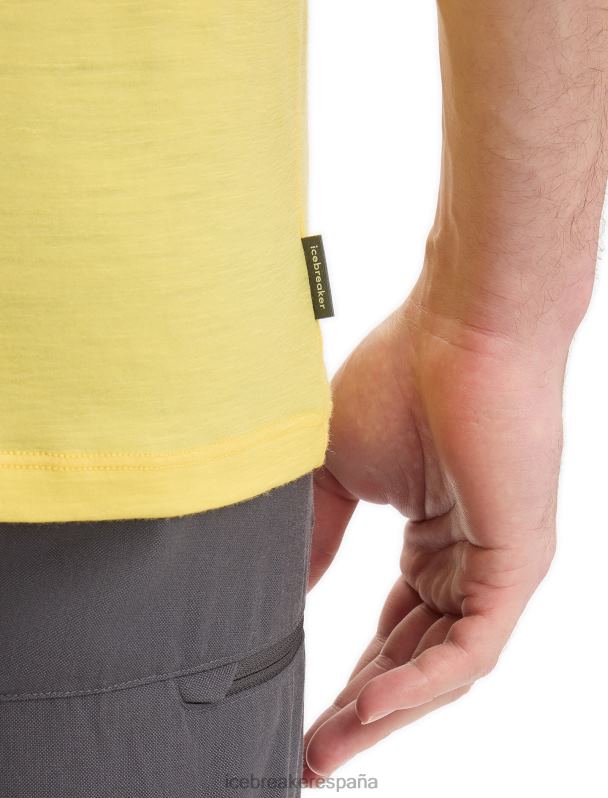 Icebreaker hombres Camiseta merino tech lite ii manga corta natural 0V2J093 ropa verano