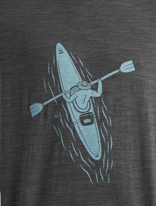 Icebreaker hombres Camiseta merino tech lite ii manga corta pádel líneas 0V2J0475 ropa brezo de piedra arenisca