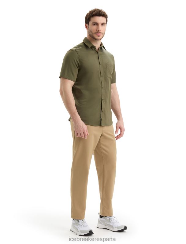Icebreaker hombres camisa merino steveston manga corta 0V2J09 ropa cargarse
