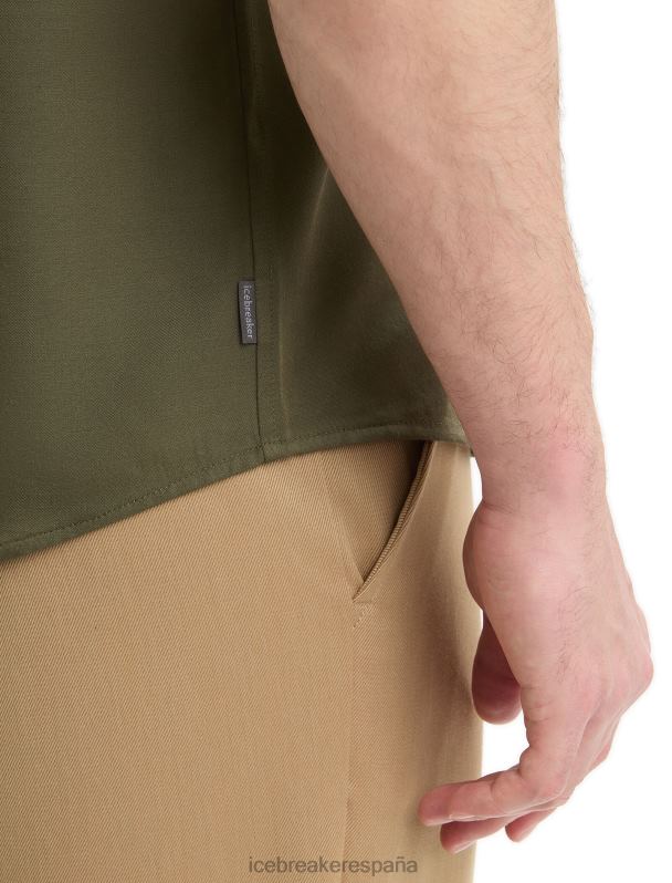 Icebreaker hombres camisa merino steveston manga corta 0V2J09 ropa cargarse