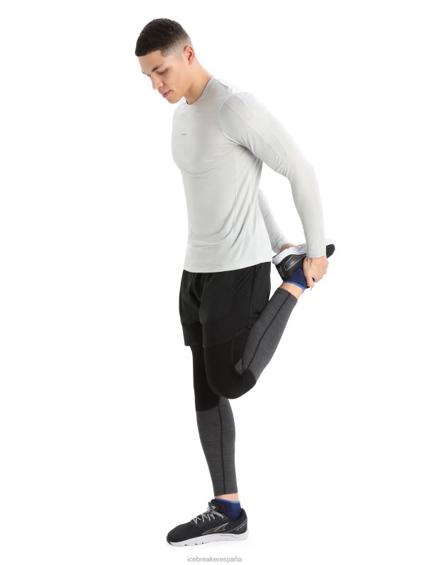 Icebreaker hombres camiseta de manga larga de punto merino 0V2J0438 ropa éter