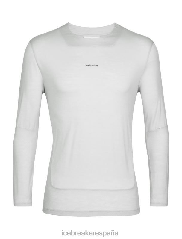 Icebreaker hombres camiseta de manga larga de punto merino 0V2J0438 ropa éter