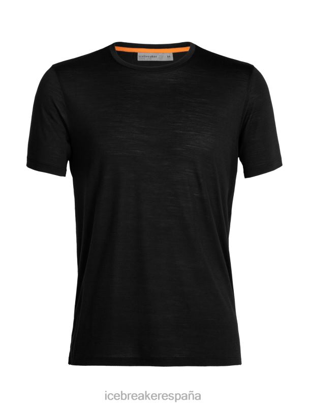 Icebreaker hombres camiseta manga corta merino esfera ii 0V2J03 ropa negro