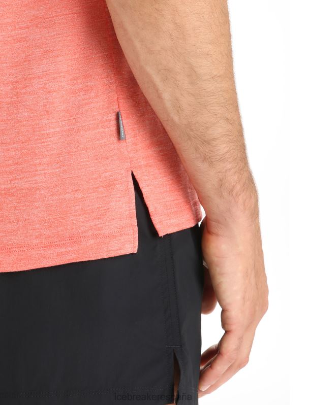 Icebreaker hombres camiseta manga corta merino esfera ii 0V2J08 ropa brezo tierra vibrante