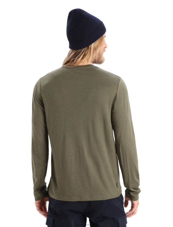 Icebreaker hombres camiseta manga larga merino tech lite ii esquí yeti 0V2J0343 ropa cargarse