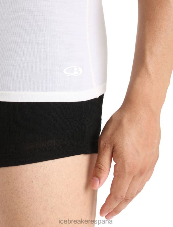 Icebreaker hombres camiseta merino anatomica manga corta cuello v 0V2J0124 ropa nieve