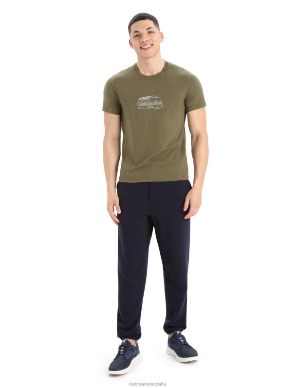 Icebreaker hombres camiseta merino central classic manga corta caravana 0V2J0355 ropa cargarse