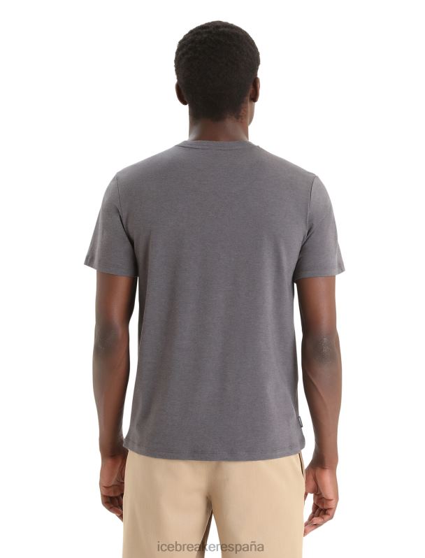 Icebreaker hombres camiseta merino central classic manga corta historia 0V2J053 ropa monzón