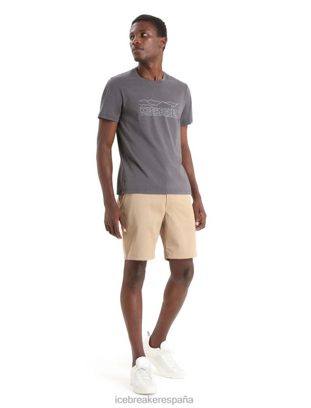 Icebreaker hombres camiseta merino central classic manga corta historia 0V2J053 ropa monzón