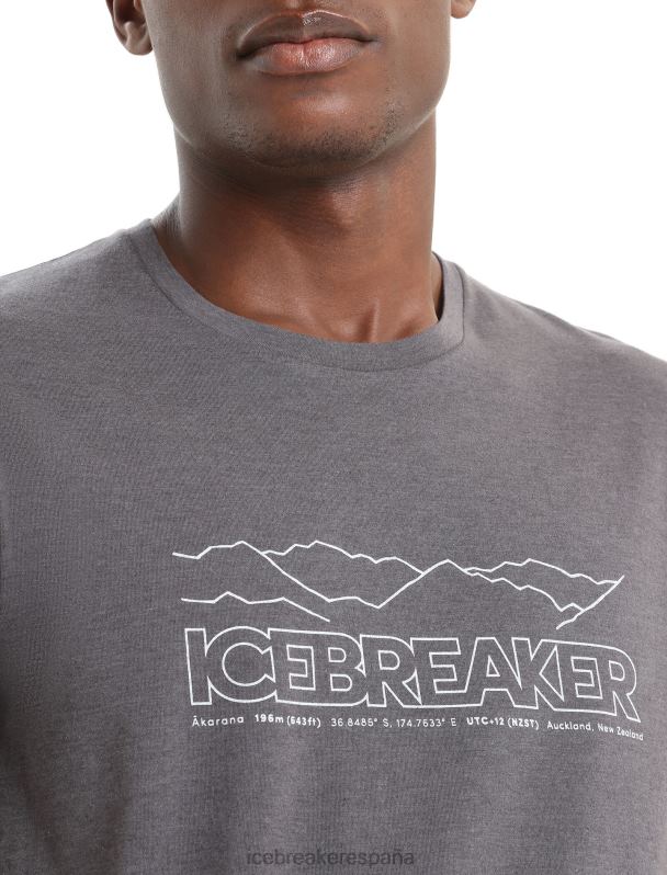 Icebreaker hombres camiseta merino central classic manga corta historia 0V2J053 ropa monzón