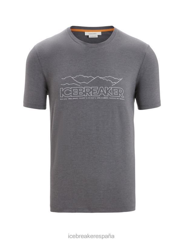 Icebreaker hombres camiseta merino central classic manga corta historia 0V2J053 ropa monzón
