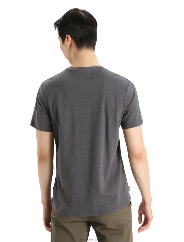 Icebreaker hombres camiseta merino central classic manga corta move to natural mountain 0V2J0340 ropa monzón