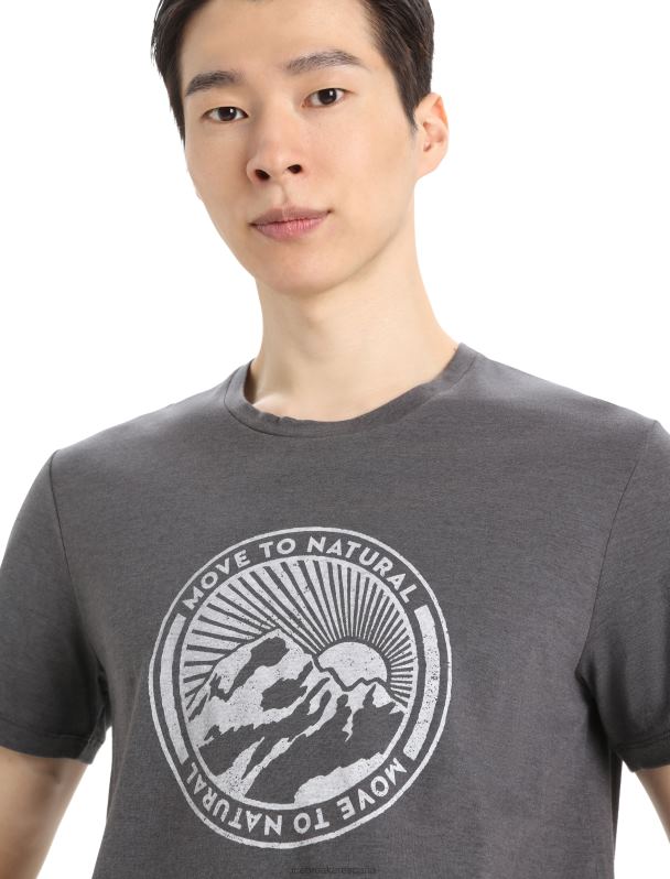 Icebreaker hombres camiseta merino central classic manga corta move to natural mountain 0V2J0340 ropa monzón