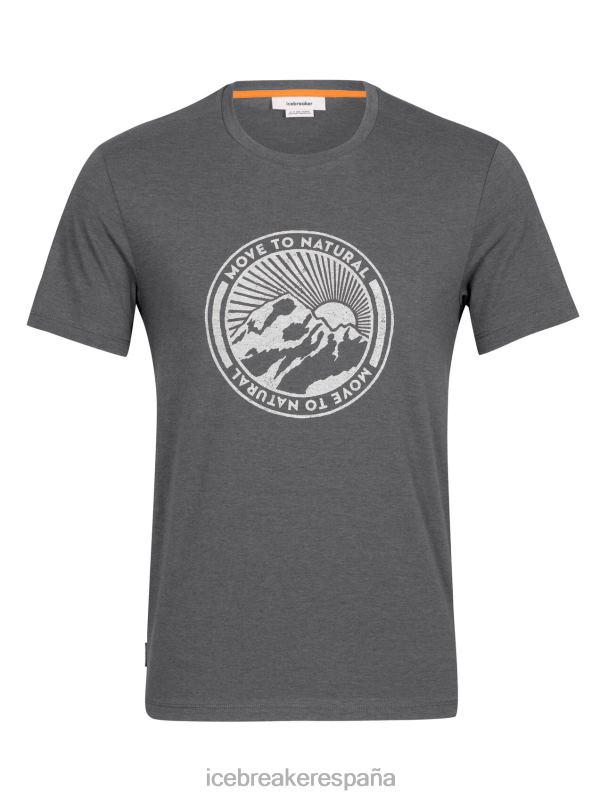 Icebreaker hombres camiseta merino central classic manga corta move to natural mountain 0V2J0340 ropa monzón