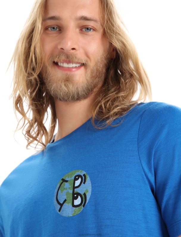 Icebreaker hombres camiseta merino tech lite ii historia manga corta 0V2J0381 ropa lazurita