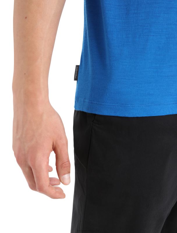Icebreaker hombres camiseta merino tech lite ii historia manga corta 0V2J0381 ropa lazurita