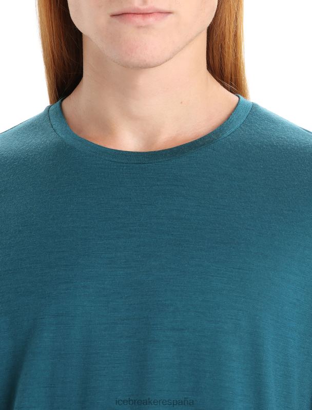 Icebreaker hombres camiseta merino tech lite ii manga corta 0V2J029 ropa gloria verde
