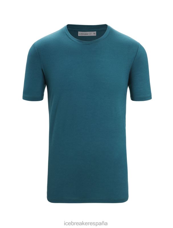 Icebreaker hombres camiseta merino tech lite ii manga corta 0V2J029 ropa gloria verde