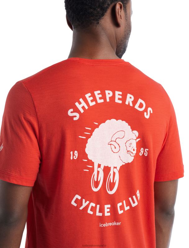 Icebreaker hombres camiseta merino tech lite ii manga corta Sheeperds Cycle Club 0V2J0480 ropa lava