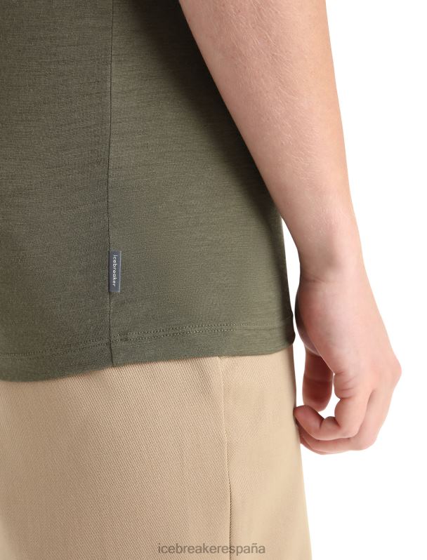 Icebreaker hombres camiseta merino tech lite ii manga corta camping 0V2J074 ropa cargarse