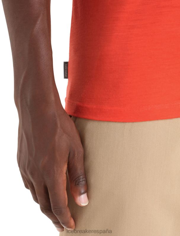 Icebreaker hombres camiseta merino tech lite ii manga corta camping 0V2J075 ropa tierra vibrante