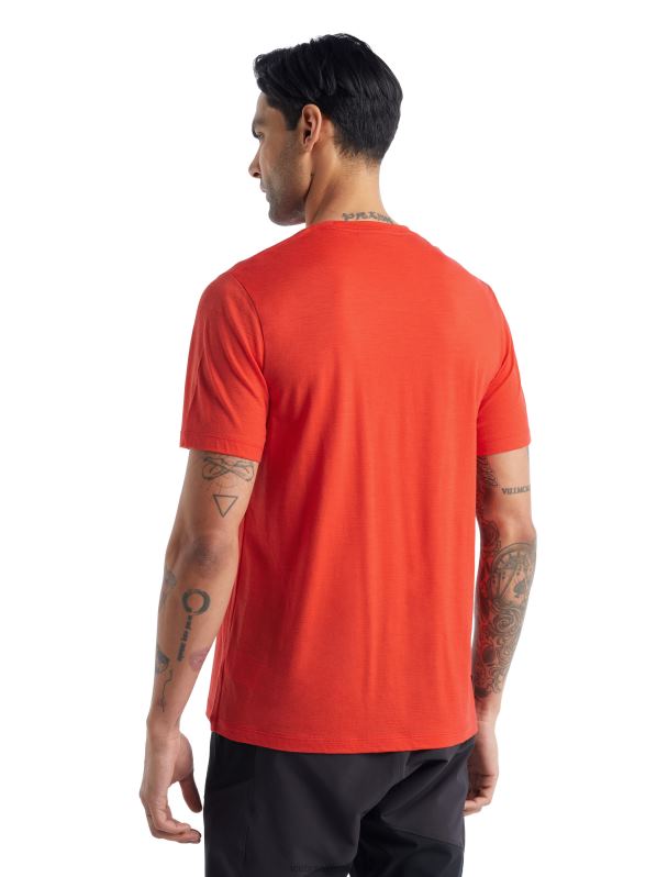 Icebreaker hombres camiseta merino tech lite ii manga corta canopy camper 0V2J0488 ropa lava