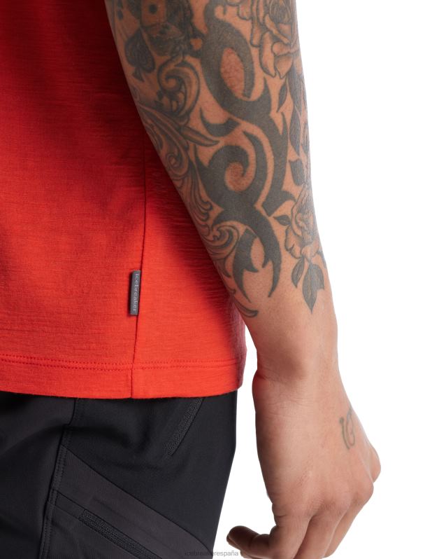 Icebreaker hombres camiseta merino tech lite ii manga corta canopy camper 0V2J0488 ropa lava