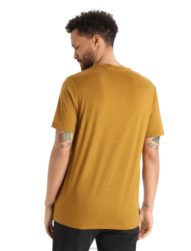 Icebreaker hombres camiseta merino tech lite ii manga corta esquí yeti 0V2J0363 ropa Clavo
