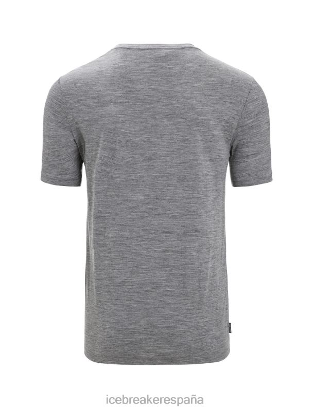 Icebreaker hombres camiseta merino tech lite ii manga corta naturaleza sprint 0V2J054 ropa brezo de piedra arenisca