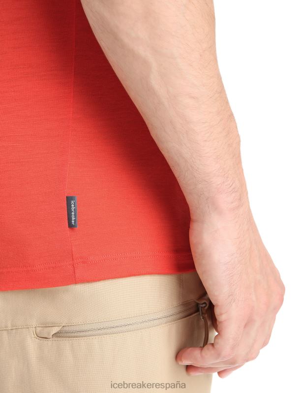 Icebreaker hombres camiseta merino tech lite ii manga corta naturaleza sprint 0V2J056 ropa tierra vibrante