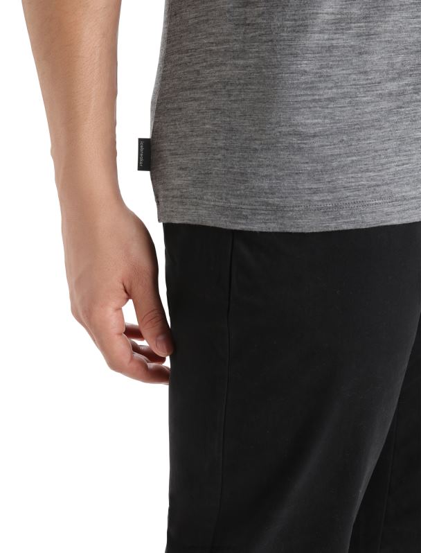 Icebreaker hombres camiseta merino tech lite ii manga corta notable gama 0V2J0412 ropa brezo de piedra arenisca