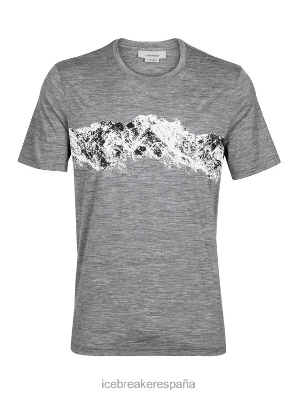 Icebreaker hombres camiseta merino tech lite ii manga corta notable gama 0V2J0412 ropa brezo de piedra arenisca