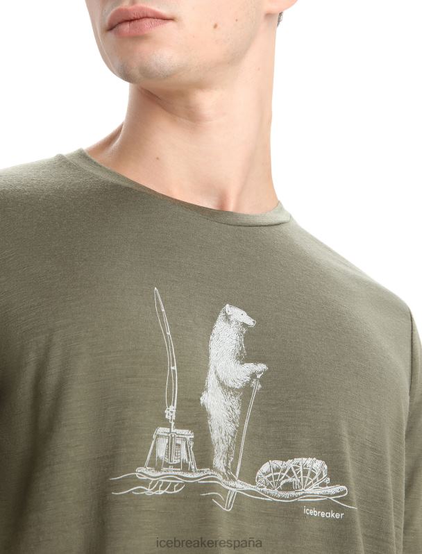 Icebreaker hombres camiseta merino tech lite ii manga corta polar padel 0V2J067 ropa cargarse